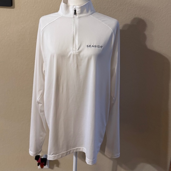 Preowned Men's Under Armour 1/4 Zip Long Sleeve "SEASIDE" Size L Pullover - Picture 1 of 6